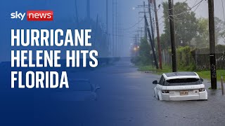 Hurricane Helene bears down on Florida [upl. by Roleat232]