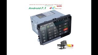 HIZPO AutoRadio 9 Inch 2Din GPS Android 7 Quand Core Car Stereo  Test [upl. by Nairod]