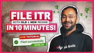 BEST ITR filling TUTORIAL for SALARIED EMPLOYEES  Old amp New Tax Regime  ITR 1 AY2425 [upl. by Atsyrt]