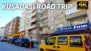 KUŞADASI MOTOR ROAD TRIP  4k UHD 60fps  İkiçeşmelik Mahallesi  Türkmen Mahallesi February 2024 [upl. by Eizzik]