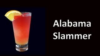 Alabama Slammer Cocktail Drink Recipe [upl. by Targett985]