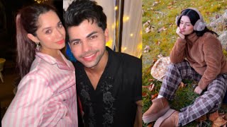 Siddharth Nigam at Jannat Zubairs parents 25th anniversary party  Avneet Kaur Cute Video Sidneet [upl. by Aivekal528]