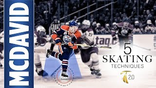 Connor McDavid Skating Technique  His Transition Skills [upl. by Seely]