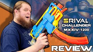 NERF Made a BOLTER NERF Rival Challenger MXXIV1200 Blaster Review [upl. by Anahcra76]