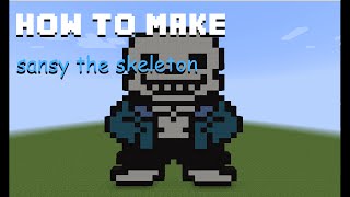 UNDERTALE How to make Sans in Minecraft [upl. by Yasmin338]