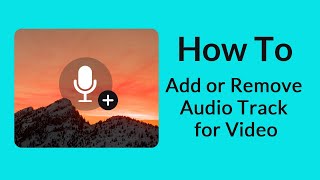 How to Add or Remove Audio Track for Your Video [upl. by Drofhsa]