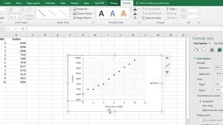 Creating a Scatter Plot in Excel 2016 [upl. by Esyle]