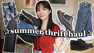 Summer Collective Thrift Haul ☀️ Vintage Style amp Try On [upl. by Claretta]