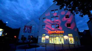 Sparkasse Amberg  Lichtkunstinstallation [upl. by Dressler346]