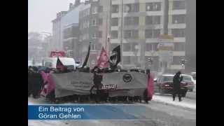 Demo gegen Burschenschaft Germania  80 demonstrierten gegen die Verbindung in Kassel [upl. by Koralle]