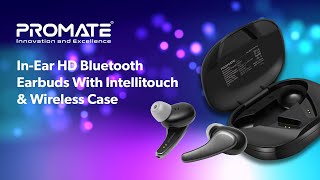 PROMATE Inear HD Bluetooth Earbuds with Intellitouch amp Wireless Charging Case [upl. by Ximenez]