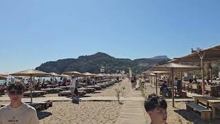 Gorgeous Tsambika Beach we stumbled upon in Rhodes Island Greece [upl. by Ellene]