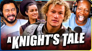 A KNIGHTS TALE 2001 Movie Reaction  First Time Watch  Heath Ledger  Paul Bettany [upl. by Onaimad777]