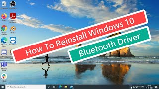 How To Reinstall Windows 10 Bluetooth Driver [upl. by Ulrika]