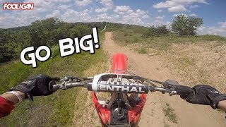 HUGE Triple on the CRF450  FMX Freestyle Ramp [upl. by Amihc]