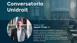 Inducción Judicial  Conversatorio Unidroit disertante Ignacio Tirado [upl. by Razatlab]