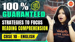 Reading Comprehension 𝐓𝐢𝐩𝐬 and 𝐓𝐫𝐢𝐜𝐤𝐬 🎯 Final Strategy 🚀 Class 10 English [upl. by Kirenoj584]