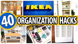 40 BEST IKEA Organization HACKS ✨ small space transformation [upl. by Asyar301]