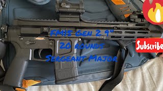 FM15 Gen 2 9 inch barrel shooting 20 rounds of Sergeant Major zinc plated 223 [upl. by Llennej]