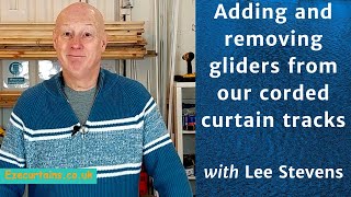 Adding and removing gliders from our corded curtain tracks [upl. by Eldon]