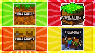 Minecraft Java Edition vs Minecraft Bedrock vs Minecraft Pocket Edition vs Minecraft Trial [upl. by Attenev200]