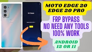 Moto Edge 20 Or 20 Pro Frp Bypass New Final Mathod 2024 [upl. by Nayd]