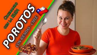 TODO sobre POROTOS con riendas chilenos 🇨🇱 RECETA FÁCIL Cocinando con la RUSA 🇷🇺 🍲 [upl. by Alroy]