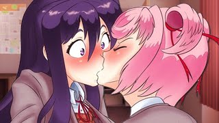 Natsuki Chooses Yuris Route Natsuki x Yuri  DDLC Abridged  Part 3 [upl. by Noelani]