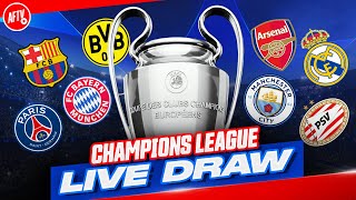 LIVE CHAMPIONS LEAGUE DRAW  Who Will Arsenal Get [upl. by Ennairoc]