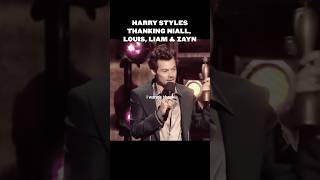 Harry Styles THANKING Liam Louis Niall amp Zayn for WINNING THE BRIT AWARD [upl. by Neirbo]