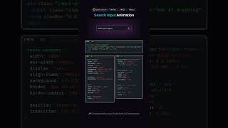 Unique Input Field Animation  HTML amp CSS ✨ webdevelopment css [upl. by Kolivas600]