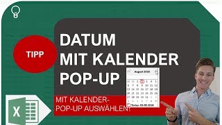 Datum auswählen mit Kalender PopUp in Excel I Excelpedia [upl. by Inajna756]