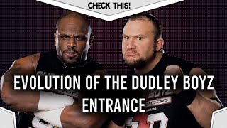 WWF  E  Evolution of The Dudley Boyz Entrance 1999 to 2015  Entrance Evolutions [upl. by Ytinirt]