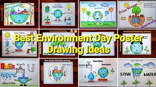 Best Environment Day Poster Drawing Ideas  World environment Day 2023 Poster Idea  Creative Poster [upl. by Dulciana]