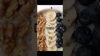 “Quick amp Healthy Oats Breakfast Recipe  Start Your Day Right”🍇🥗🍌🫐food healthyfood oatmeal [upl. by Franckot688]