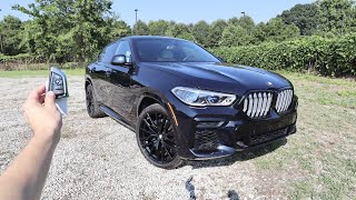 2023 BMW X6 xDrive40i M Sport Start Up Walkaround Test Drive and Review [upl. by Eastman]