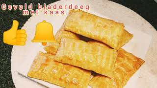 makkelijk Gevuld bladerdeeg hapjes met kaas 😋😋lekker 🥟🥟 [upl. by Tannenbaum]