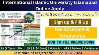 IIUI Admission Spring 2024  Apply Online Now International Islamic University Islamabad [upl. by Vetter]