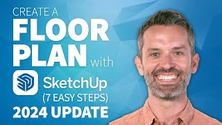 SketchUp Tutorial – How To Create a Floor Plan 2024 Update [upl. by Mighell981]