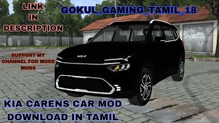 NEW✨ KIA CARENS CAR MOD DOWNLOAD 🥰 IN TAMIL kia carens videos tamil download bussid carmod [upl. by Chace]