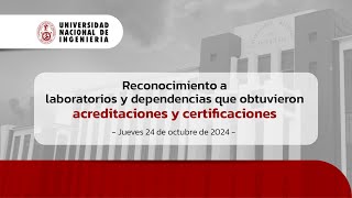 🔴EnVivo  Reconocimiento a laboratorios y dependencias por acreditaciones y certificaciones [upl. by Panthea]