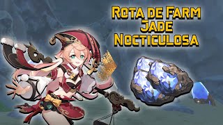 Rota de Farm Jade Nocticulosa BeidouYanfei  Genshin Impact [upl. by Nueovas]