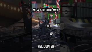 Modern Warships MI24 SUPERHIND MKIII Helicopter 🚁🇿🇦 shorts short game helicopter [upl. by Atekihs636]