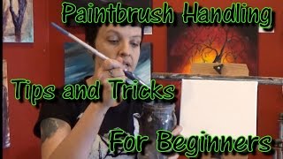 Basic Paintbrush Handling Acrylic Tips and Tricks for Beginners [upl. by Pani326]