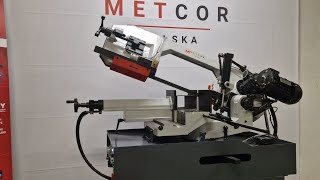 Półautomatyczna przecinarka taśmowa do metalu BS315GF Metcor  Band Saw BS315GF  Metallbandsäge [upl. by Gerlac]