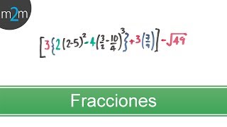 ✅ Operaciones Combinadas con Fracciones │ ejercicio 1 [upl. by Margalit]