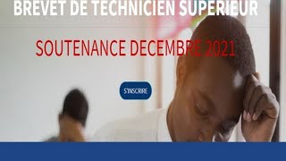 Soutenance Des Rapports De Stage Du BTS Session De Décembre 2021  Ouverture Des Inscriptions [upl. by Eked]