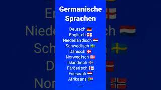 Germanische Sprachen  Deutsch Englisch Niederländisch Schwedisch Dänisch sprachen languages [upl. by Randolph]