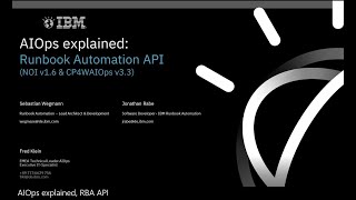 AIOps explained Runbook Automation API [upl. by Lladnyk]