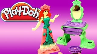 DibusYmas PlayDoh Disney Princess Ariels Royal Vanity Playset Playdough Ariel Royal Vanity Kit [upl. by Wistrup]